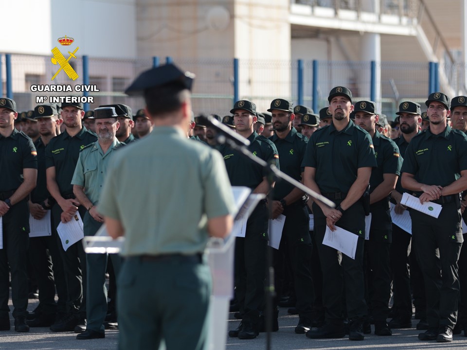 La Guardia Civil de Alicante incorpora 186 nuevos guardias alumnos para reforzar la seguridad este verano