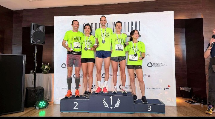 Ángel López Amor conquista la Carrera Vertical Eurostars Madrid Tower y bate el récord de la prueba