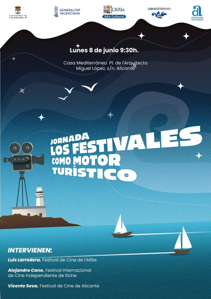 Festival de Cine de l’Alfàs del Pi: protagonista en Casa Mediterráneo como motor turístico de la provincia