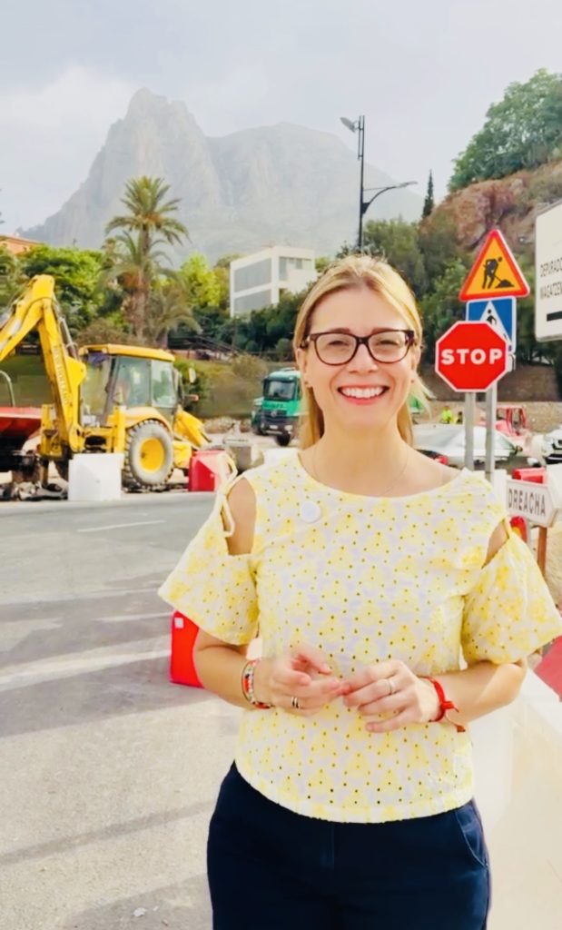 Siguen las obras del Bulevar Verde de La Penya de Finestrat