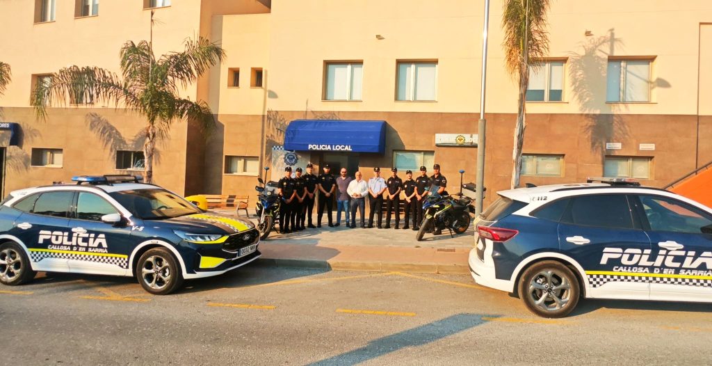 Callosa d’en Sarrià incorpora siete nuevos policías locales y completa la plantilla al 100% para reforzar la seguridad en Les Fonts d’Algar