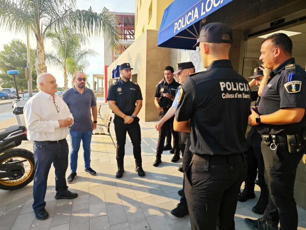 Callosa d’en Sarrià incorpora siete nuevos policías locales y completa la plantilla al 100% para reforzar la seguridad en Les Fonts d’Algar
