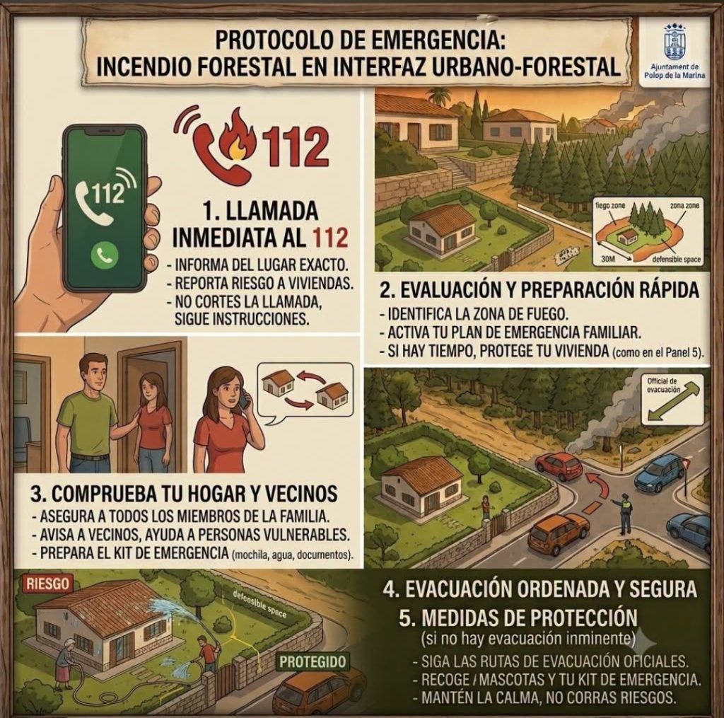 Polop de la Marina Protocolo Incendios