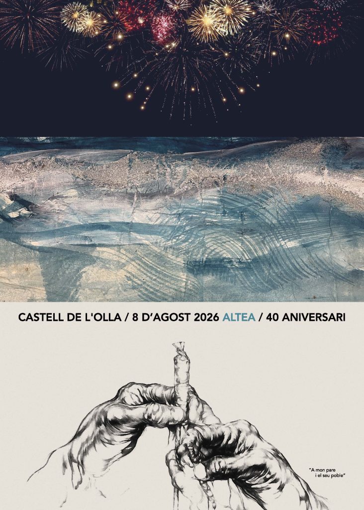 Beatriz Lorente-Sorolla y Damià ensalzan 40 años de pasión mediterránea en el cartel y pregón del Castell de l’Olla de Altea 2026