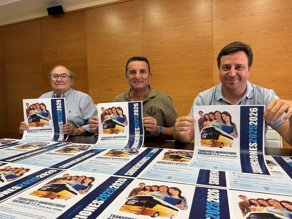 Subvención transporte estudiantes La Nucía: hasta 500 €