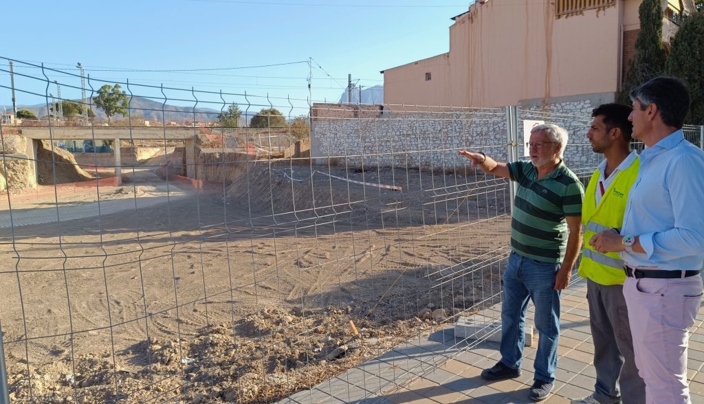 Avanzan las obras del nuevo acceso al IES Marcos Zaragoza de Villajoyosa