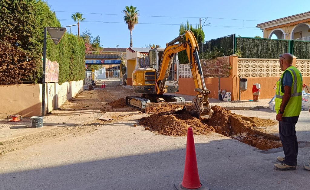 Avanzan las obras del nuevo acceso al IES Marcos Zaragoza de Villajoyosa