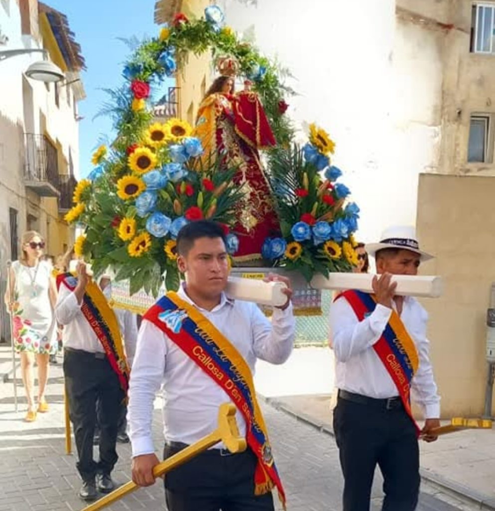 La comunidad ecuatoriana de Callosa d’en Sarrià celebra su tradicional Romería de la Virgen del Cisne 1