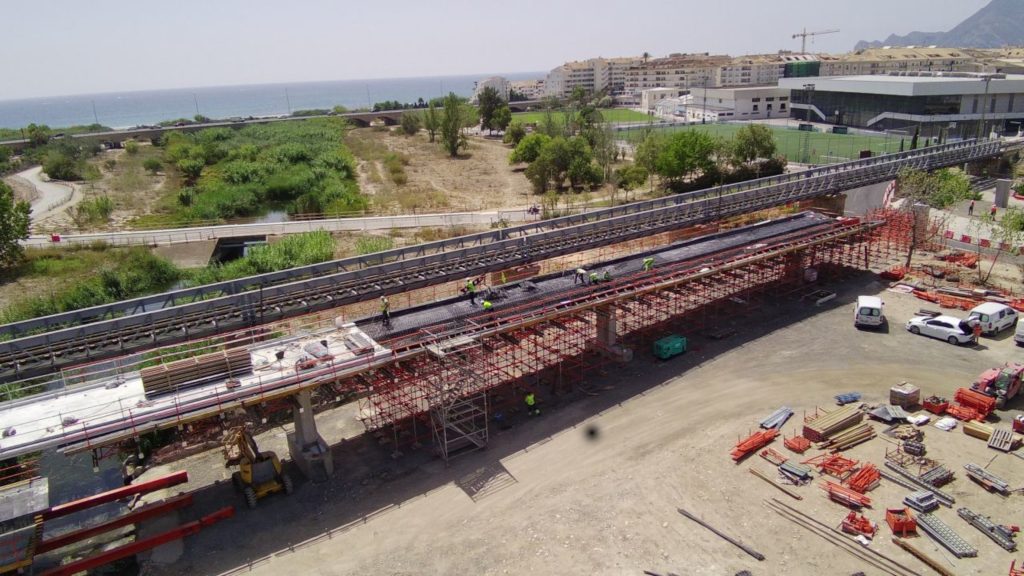 Los viaductos de la Línea 9 del TRAM en el Algar y Mascarat ganan el Premio FOPA a la Mejor Obra de Alicante