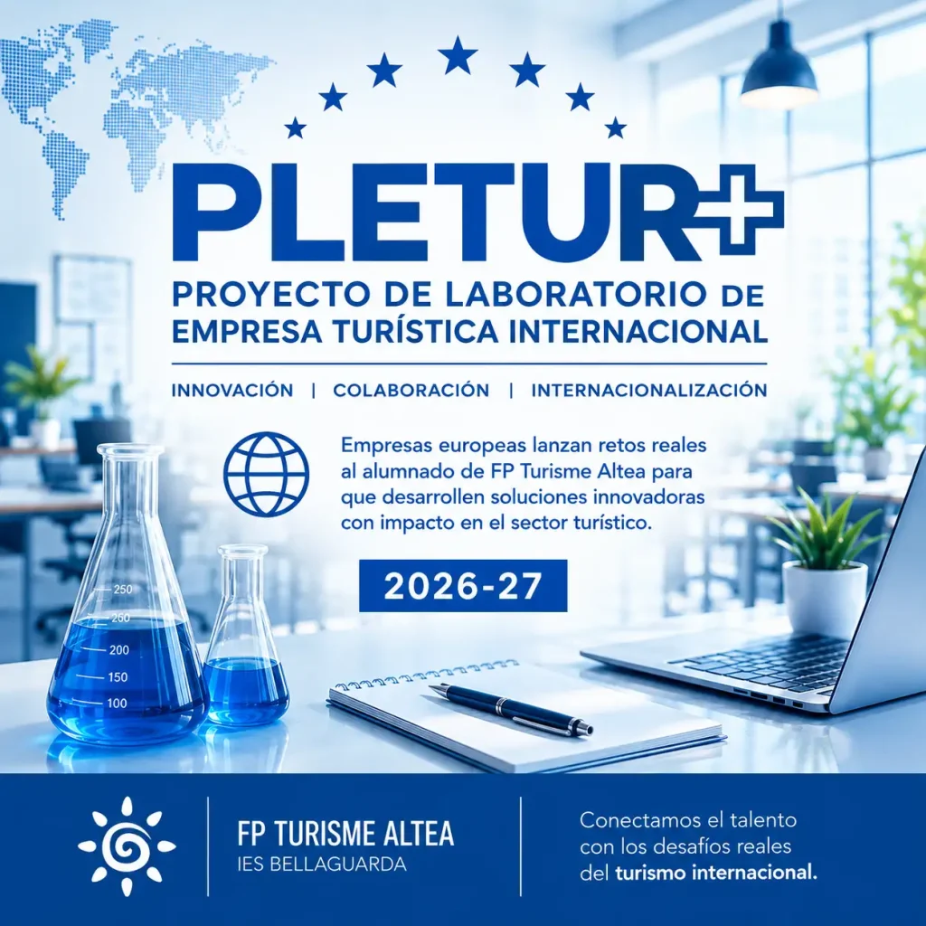 El IES Bellaguarda internacionaliza su laboratorio turístico PLETUR+ a través del programa Erasmus+