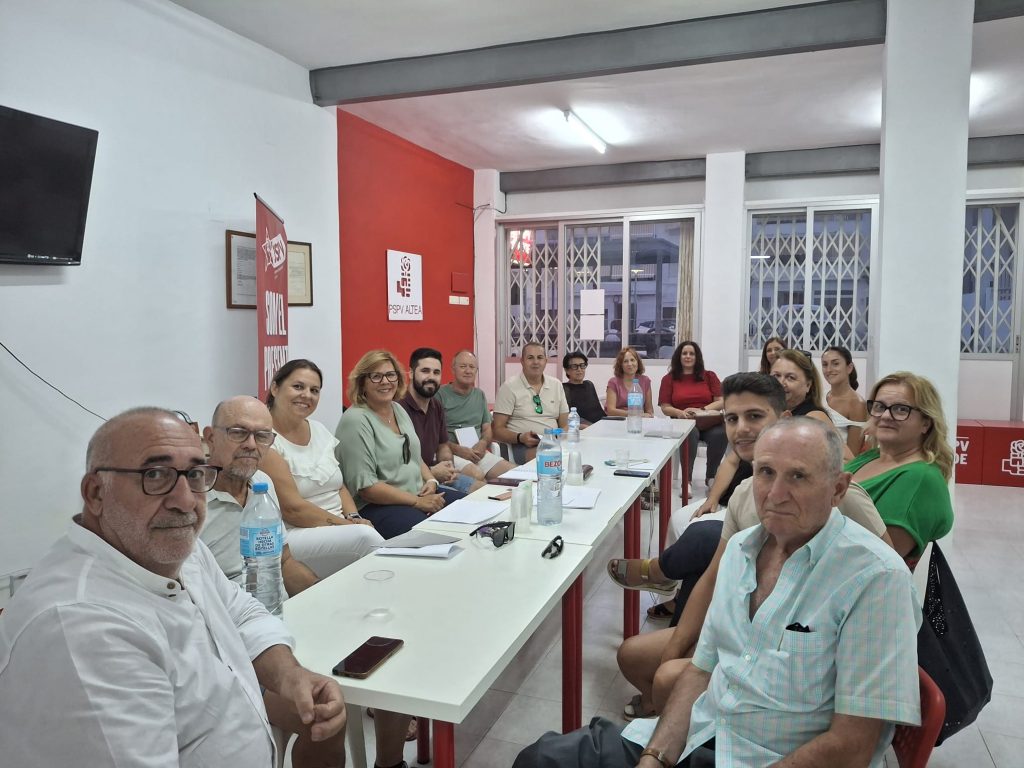 El PSPV-PSOE de la Marina Baixa arranca el curso político movilizado para liderar el cambio en la Comunitat Valenciana