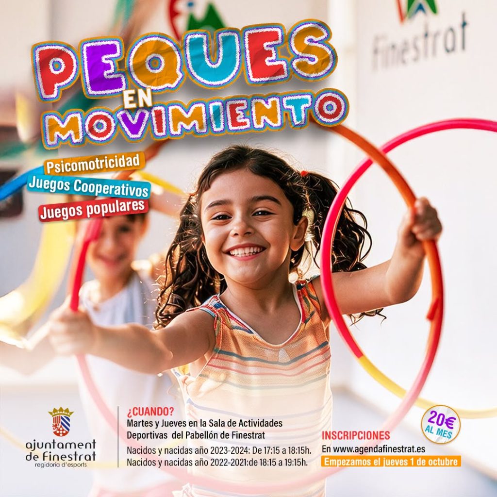 “Peques en movimiento”: Finestrat amplía su oferta deportiva para la temporada 2026-2027