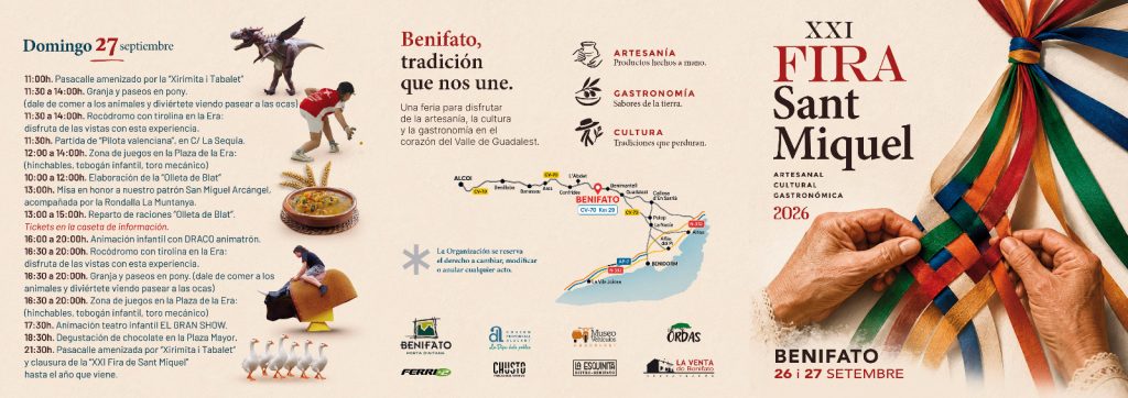 Benifato celebra la XXI Fira de Sant Miquel con pilota de dacsa, olleta de blat y actividades para toda la familia 5