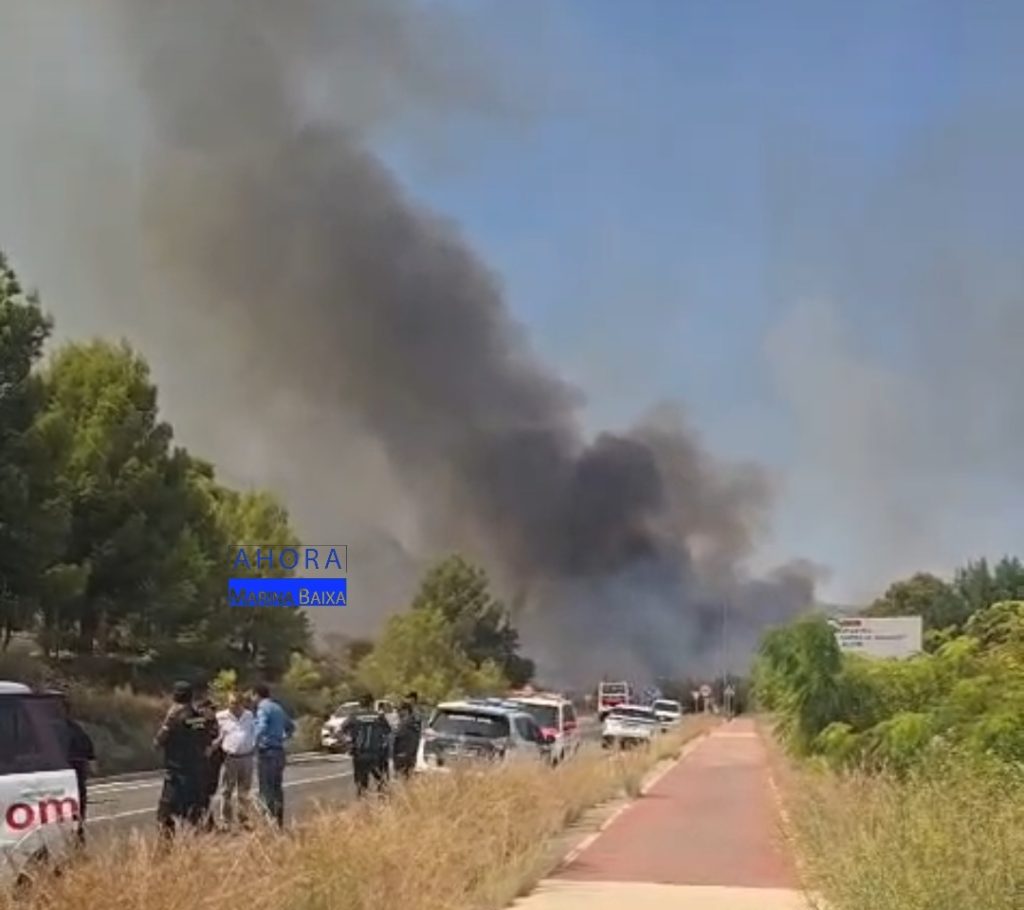 El incendio forestal de Polop se estabiliza tras afectar a unas 36 hectáreas 1