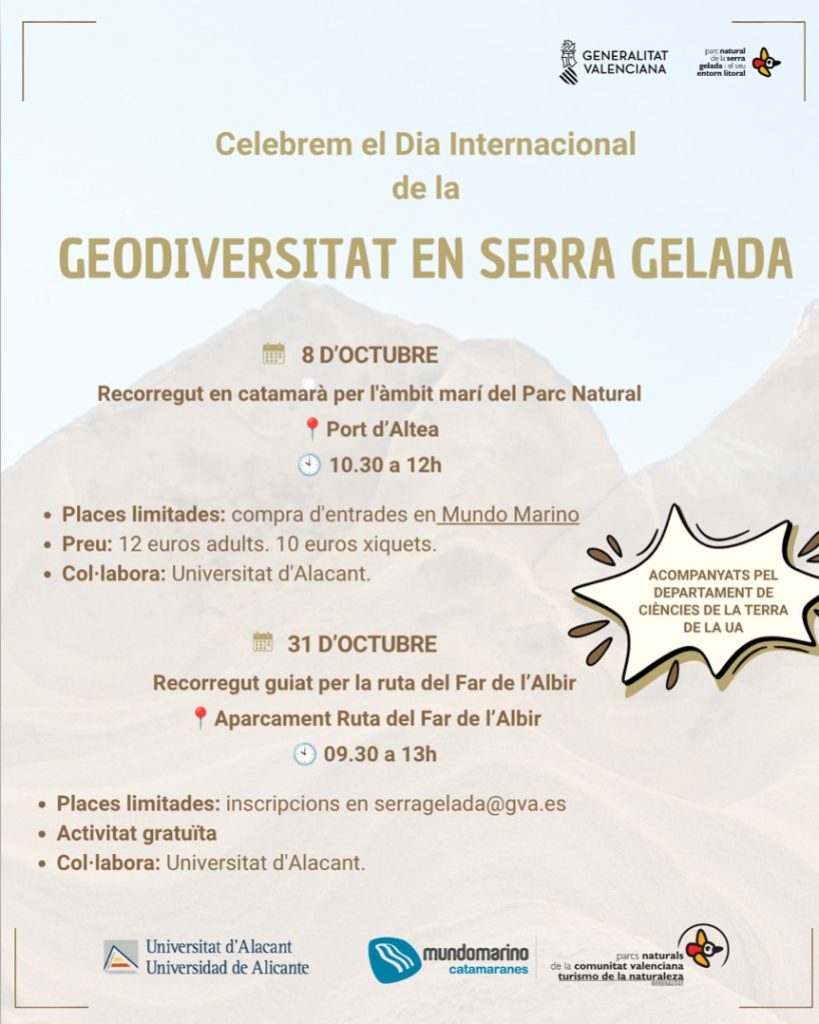 Rutas en la Serra Gelada por el Día de la Geodiversidad 2026