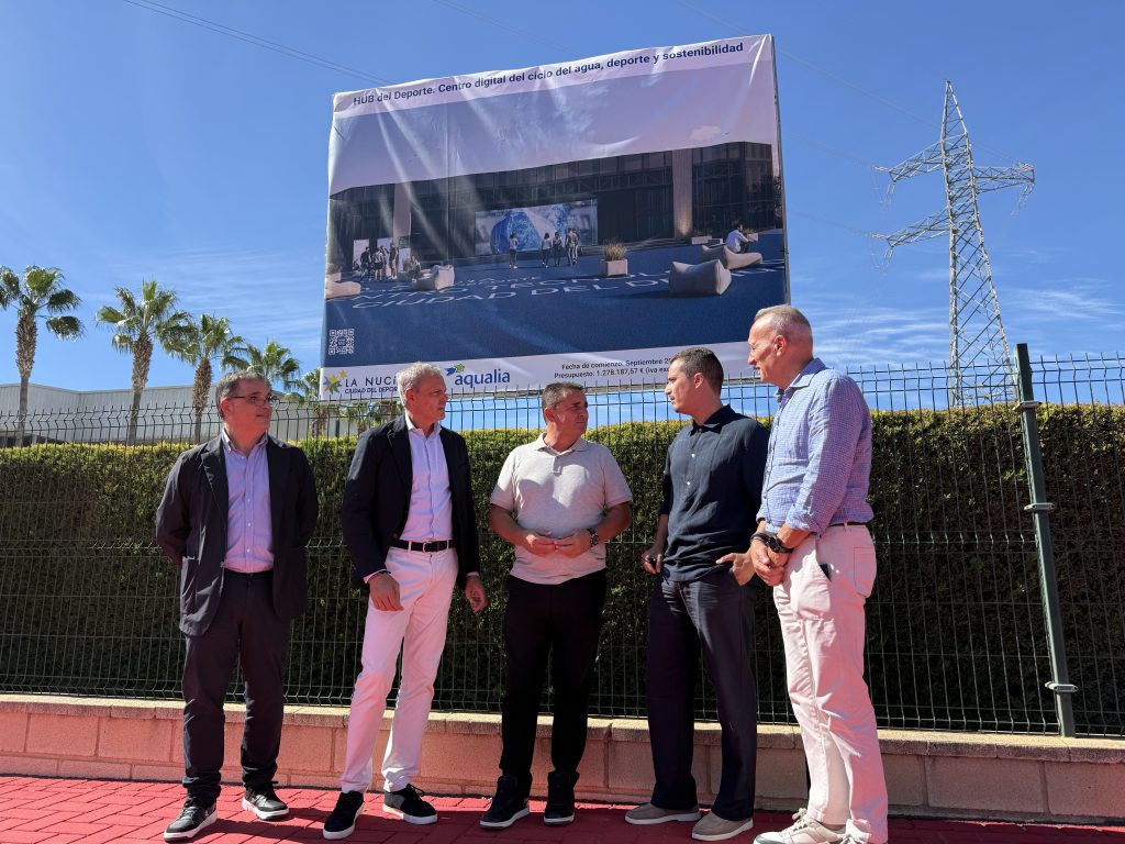 Arranca la construcción del HUB La Nucía: un espacio que integrará deporte, digitalización y gestión del agua