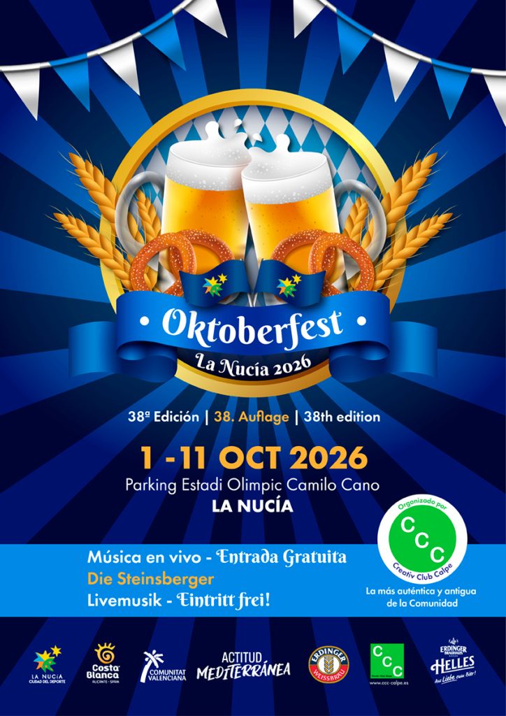 Cuenta atrás para la Oktoberfest 2026 en La Nucía