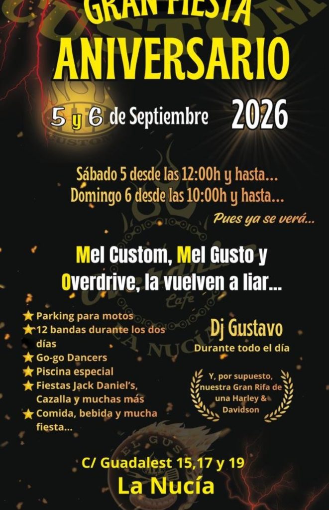 Gran fiesta motera La Nucía Harley-Davidson