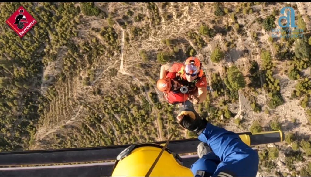 Rescate escaladores Puig Campana 
