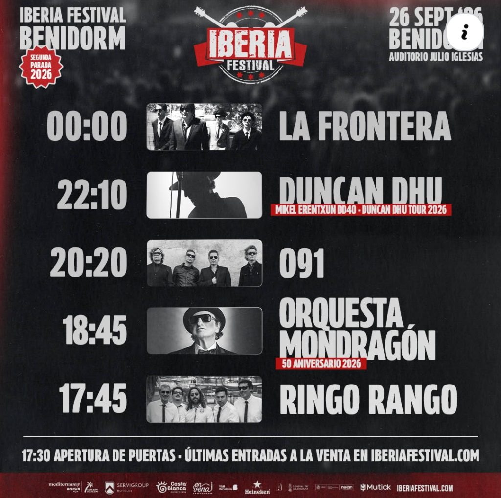 Javier Ferrándiz: «Duncan Dhu después de este Iberia Festival ya no va a volver a girar» 1